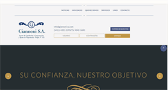 Desktop Screenshot of giannoni-sa.com